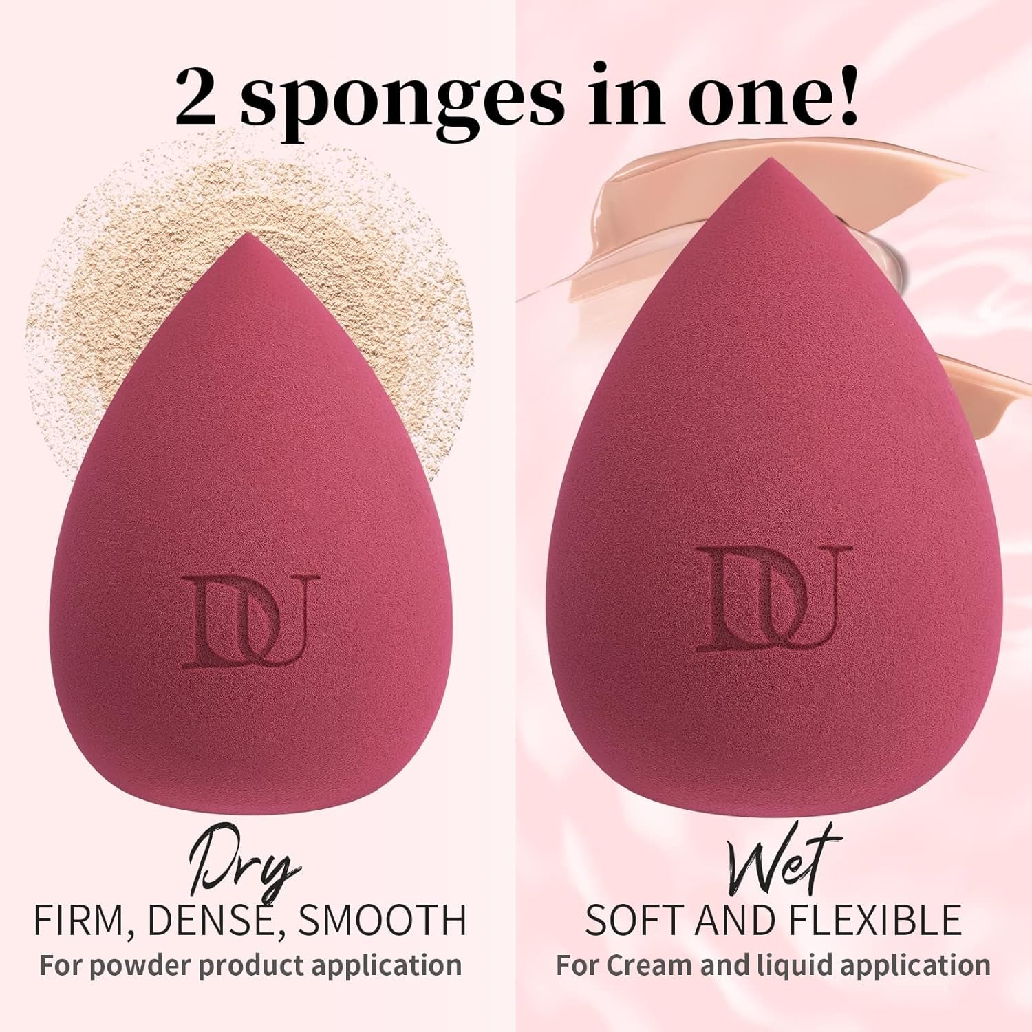 Christmas Sponges Makeup Blender Sponge for Blending Liquid Foundations, Powders and Creams