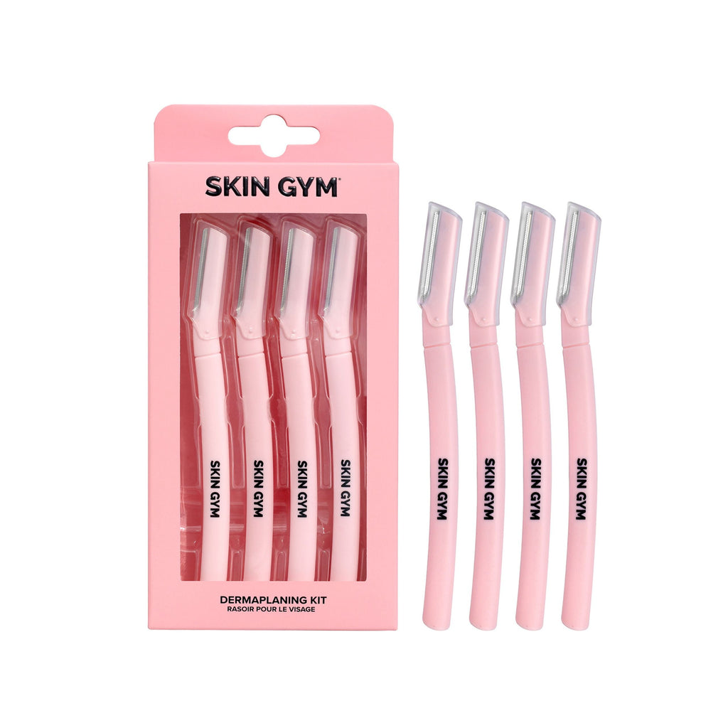 4-Piece Dermaplaning Kit for Facial Exfoliating and Hair Removal, On-The-Go Hair Removal for Smooth, Refreshed Skin