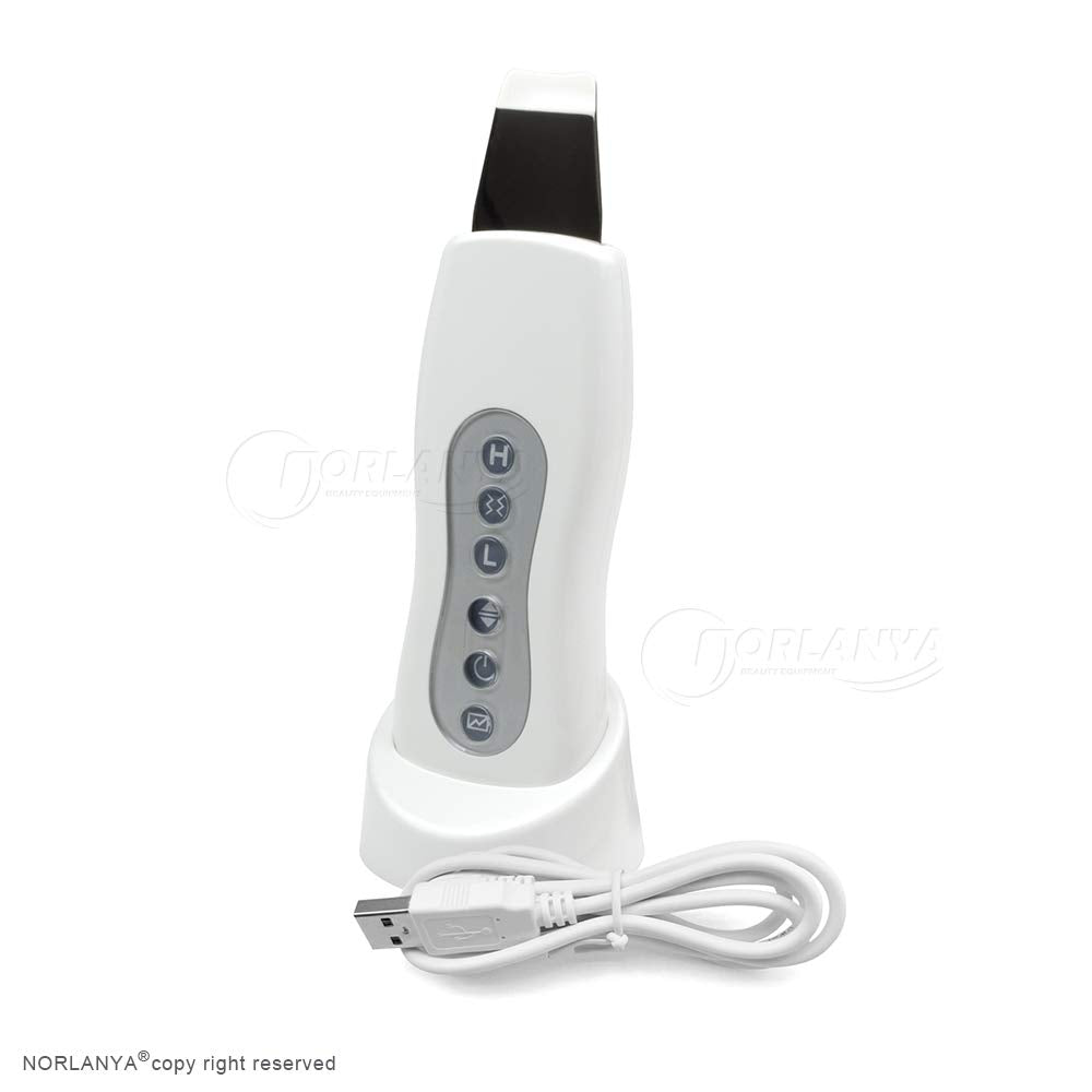 Skin Scrubber Spatula Blackhead Removal Skin Peeling Extractor Pores Cleanser Facial Scrubber - Gentle Hydro-Exfoliation - Cordless