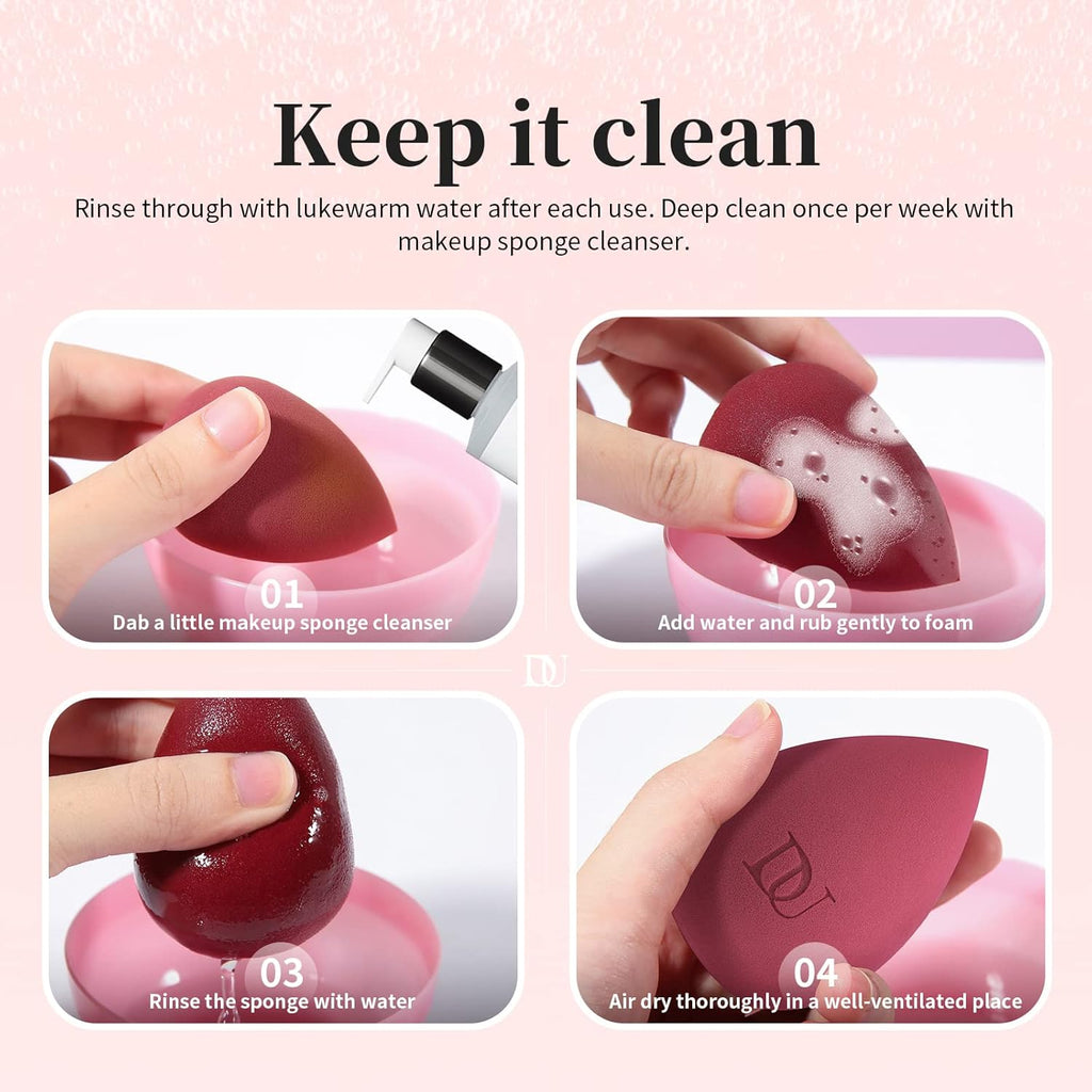 Christmas Sponges Makeup Blender Sponge for Blending Liquid Foundations, Powders and Creams