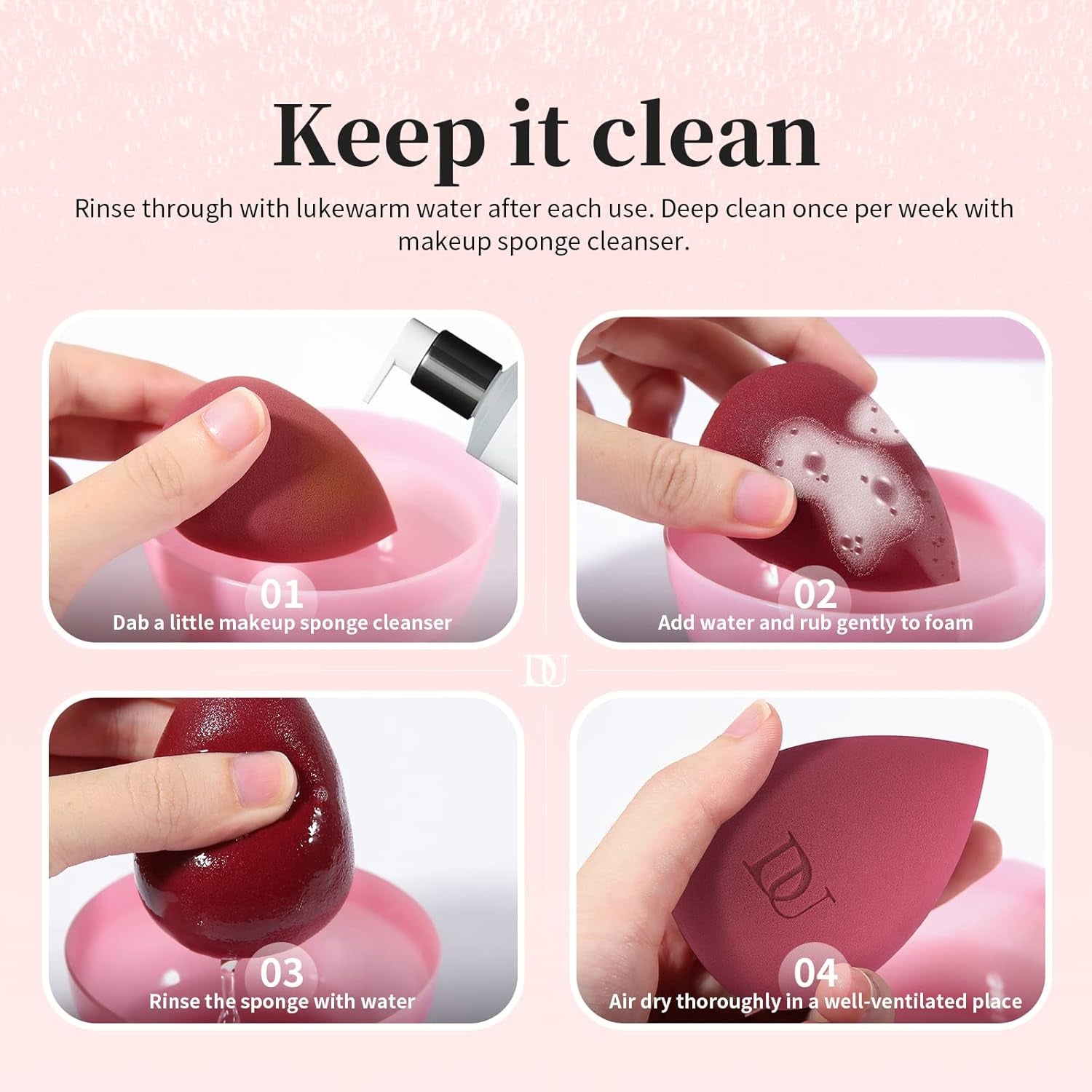 Christmas Sponges Makeup Blender Sponge for Blending Liquid Foundations, Powders and Creams