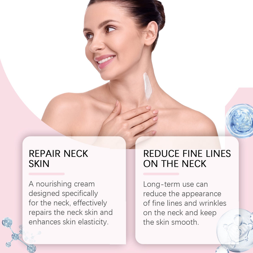 Collagen Neck Cream, Moisturizing And Nourishing Neck Skin Care Firming Massage Moisturizing Neck Cream