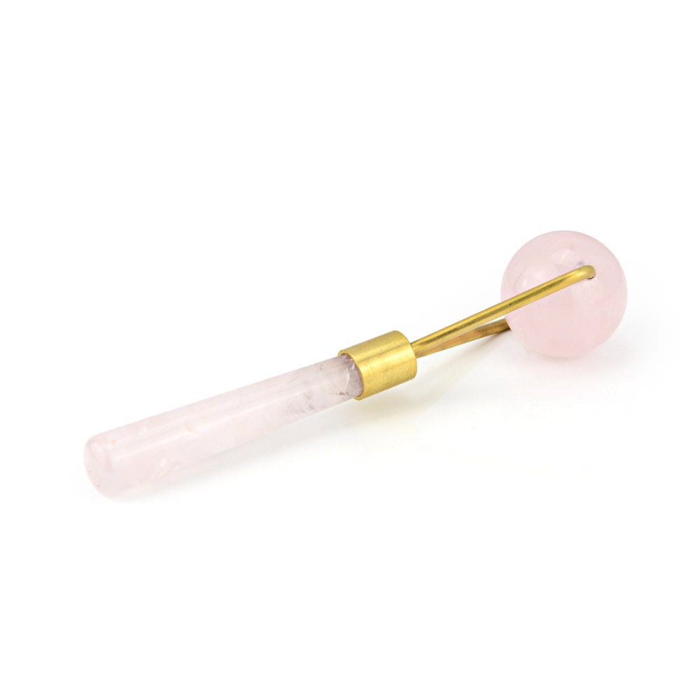 Natural Rose Quartz Facial Massage Crystal Stone Body Jade Massager Derma Roller Skincare Ice Roller Wrinkle Removal Beauty Tool