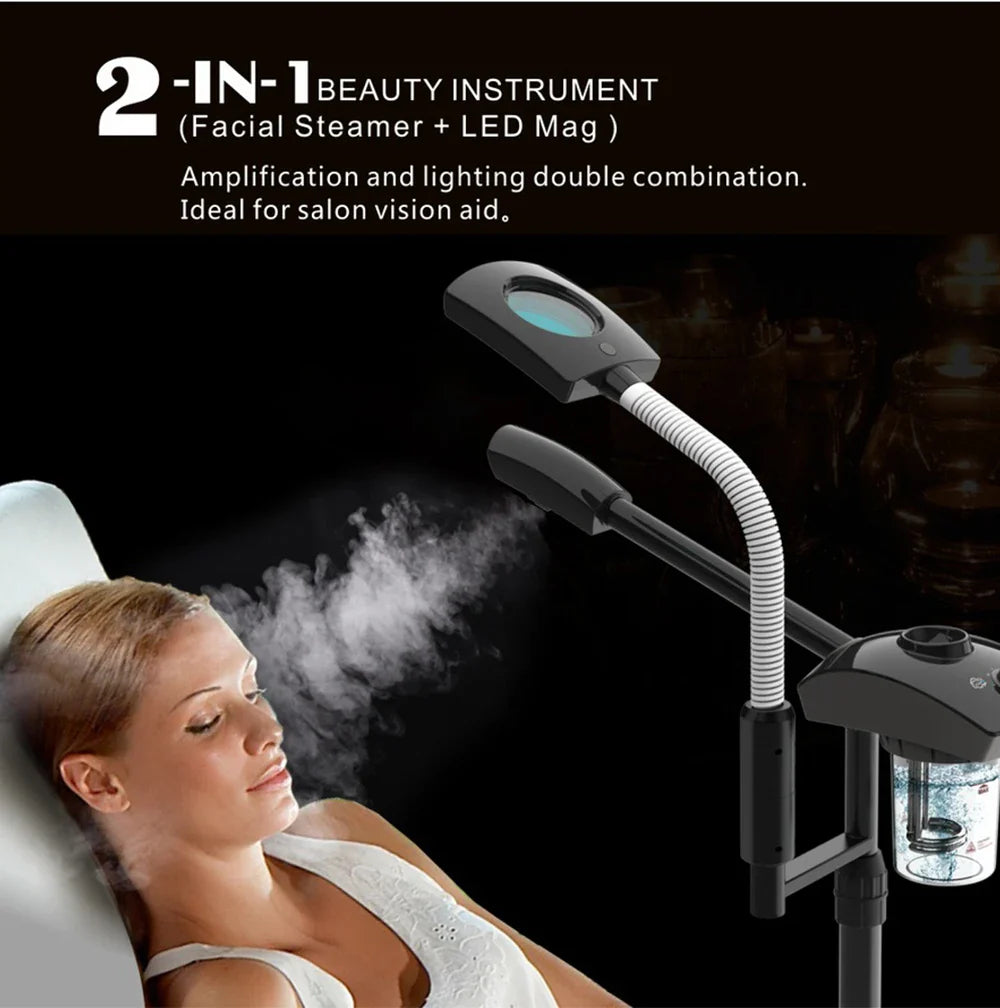 Skin Care Whitening Hot Facial Steamer Vaporizer Salon Home Spa SprayerWarm Mist Humidifier for Face Deep Cleaning
