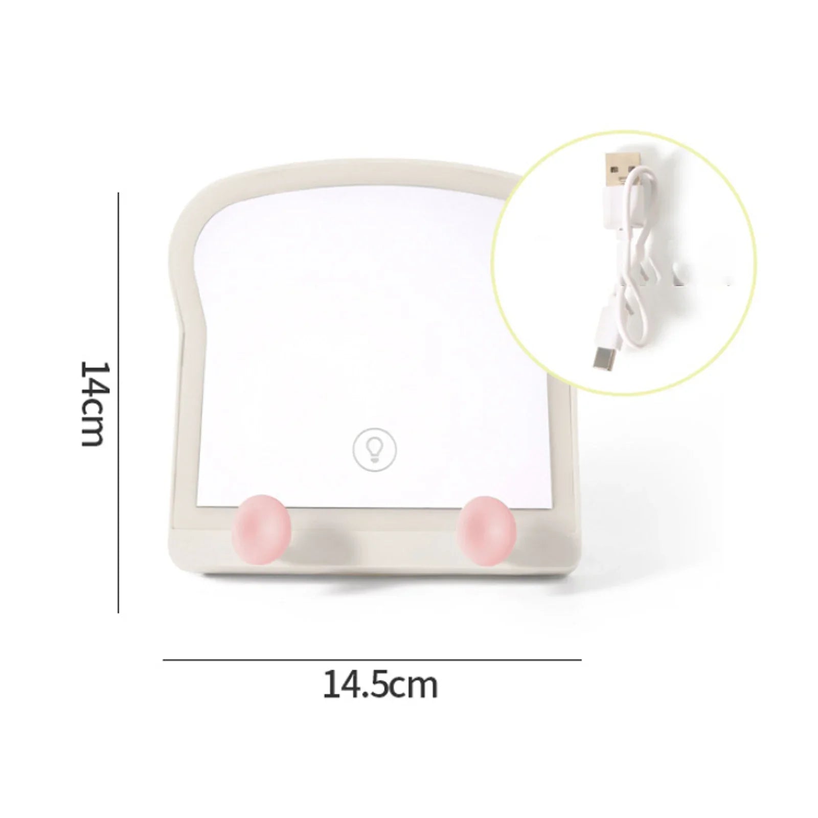 Toast LED Makeup Mirror