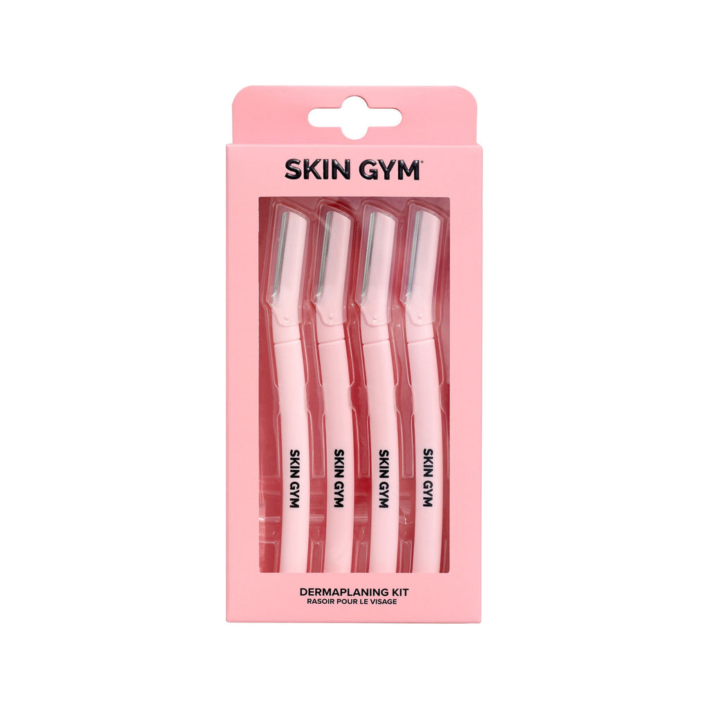 4-Piece Dermaplaning Kit for Facial Exfoliating and Hair Removal, On-The-Go Hair Removal for Smooth, Refreshed Skin