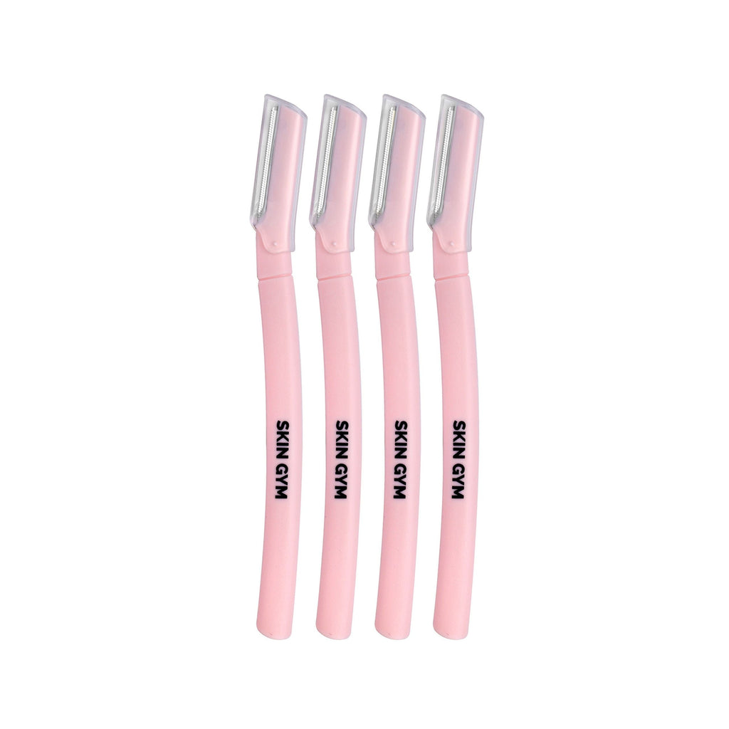 4-Piece Dermaplaning Kit for Facial Exfoliating and Hair Removal, On-The-Go Hair Removal for Smooth, Refreshed Skin