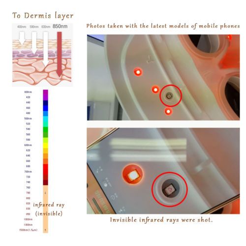 led face mask light therapy led mask red light IR photon skin rejuvenation