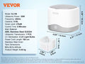 200/450/650Ml Portable Ultrasonic Cleaner Machine W/ Timer Modes Cleaning Basket for Eyeglasses Watches Dentures Rings