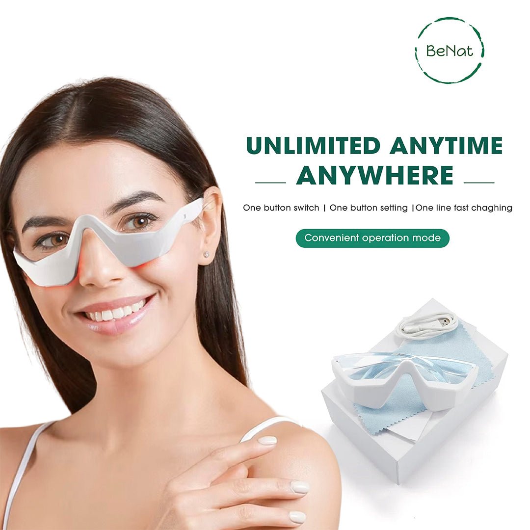 Under-Eye Red Light Therapy Massager| Skin Rejuvenation & Relaxation Device